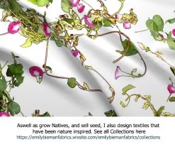 Ipomoea Quamoclit – Cypress Fern Vine, ‘pinkalishous’ Seeds 21 Ipomoea Quamoclit – Cypress Fern Vine, ‘pinkalishous’ Seeds -Garden Fresh Shop Ipomoea Textiles The Ipomoea story Pink fabric cloth